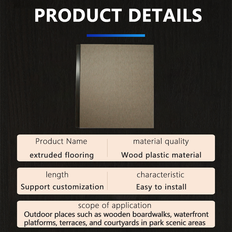 Plastic wood guardrails for garden scenic spots outdoor courtyards river channels and boardwalks anti-corrosion wood fences PE wood plastic guardrails