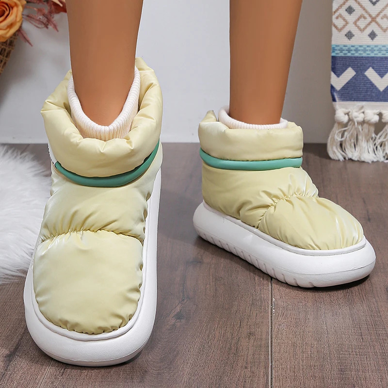Womens Winter Warm Cotton Padded Shoes Thick Sole Down Waterproof Snow Boots for Women Non Slip Platform Ankle Botas Mujer 241010
