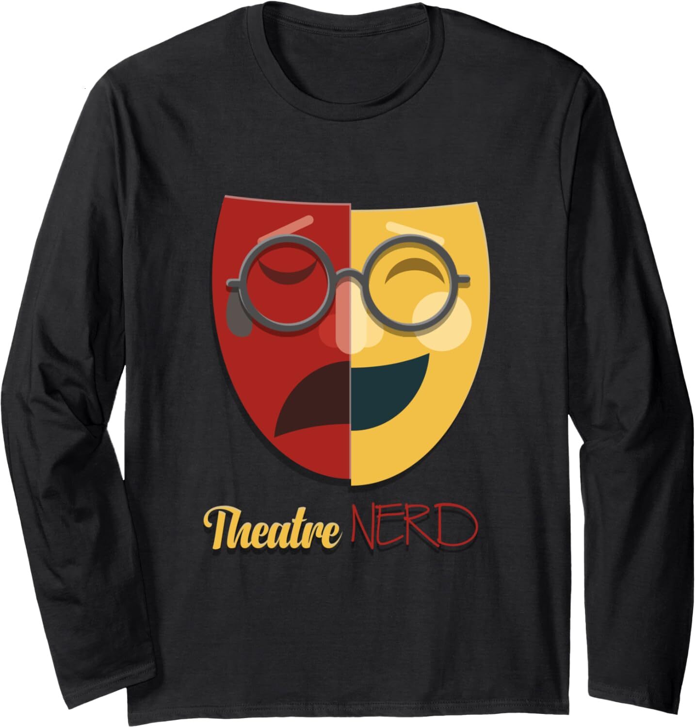 Long Sleeve Shirts for Men sweatshirt Theatre Nerd Funny Theater Actor n Drama Lover Gift Long Sleeve Tee Streetwear Casual tops clothes fashion