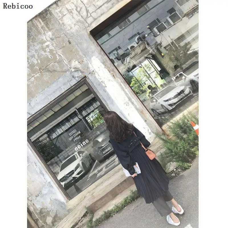 Womens Trench Coat long Spring coats female fashion Pleated chiffon splice outwear loose trench coat for women thinX240921