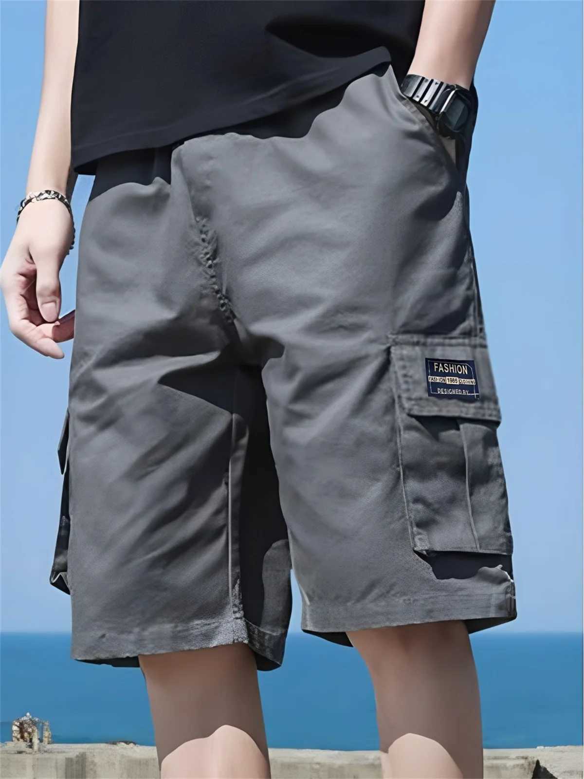 Cool Cargo Shorts for Men and Women Summer Jacquard Shorts Casual Loose Fashion Instagram Outdoor Sports Pants Beach PantsX240921