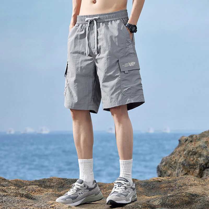 2024 New Fashion Thin Baggy Cargo Shorts Mens Summer Trend Casual Loose Y2k Short Pants Wild Youth Male Brand Popular ClothingX240921