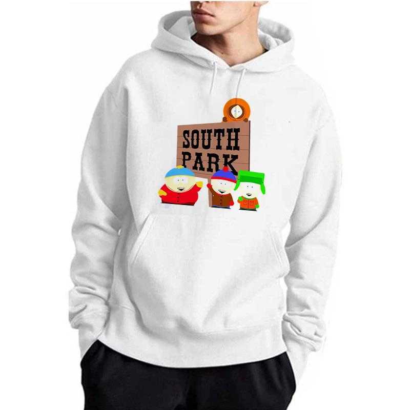 Design Harajuku graphic hoodie South Park print mens Pullover hoodie fashion black and white pop Sudadera Con Capucha Hombre W240921