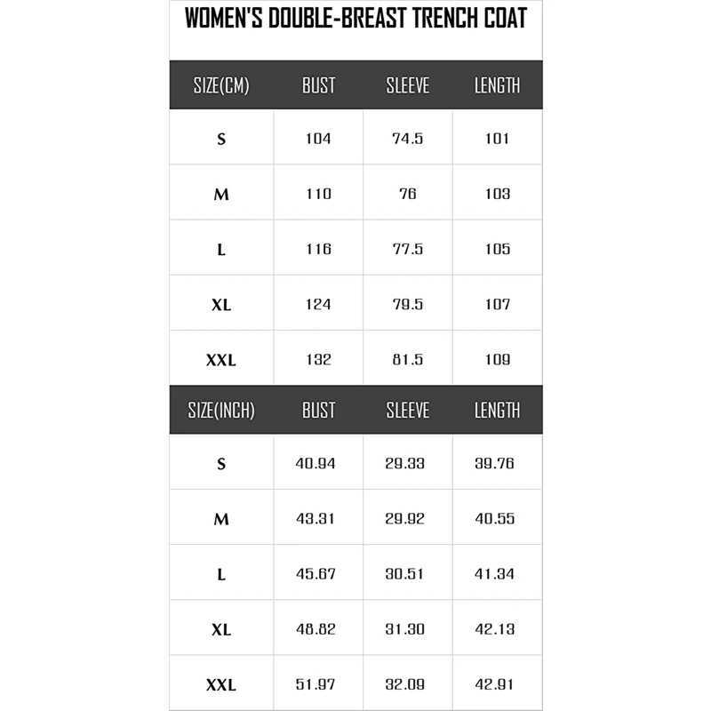 Women Classic Long Trench Coat Solid Color Double-Breasted Lapel Long Sleeve Windproof Overcoat with Belt Baggy StreetwearX240921