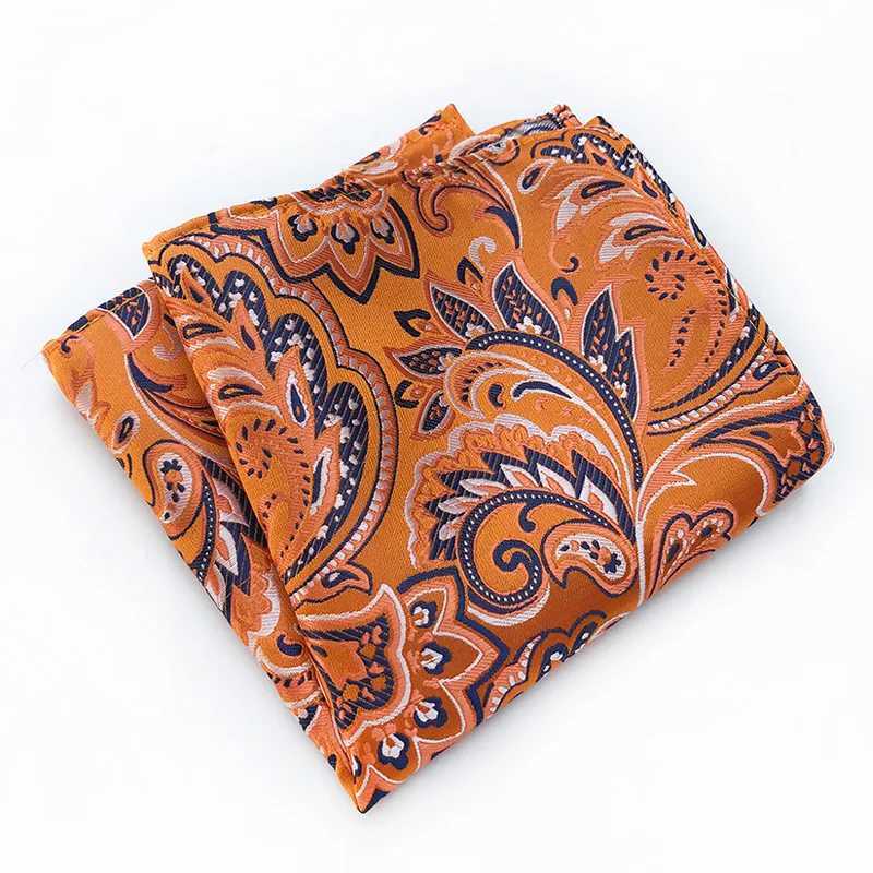 2018 25cm*25cm Flower Pocket Square for Man Silk Paisley Jacquard Weave Handkerchief Suit Pocket Square Wedding Hanky for MenX240921