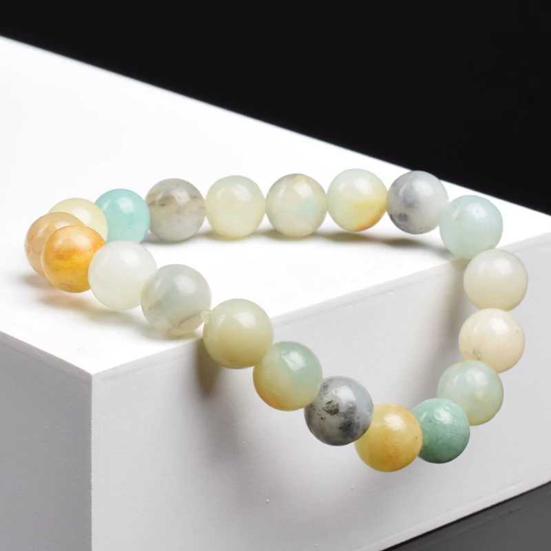 ite Natural Stone Beads Bracelet Colorful Real Stone Bracelet Women Men Crystal Blue Green ite 6/8 mm JewelryX240921