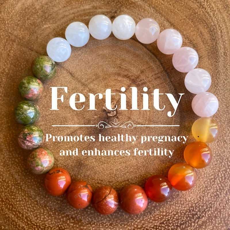 1pc/Fertility Bracelet - Healthy Pregnancy Bracelet Moonstone Healing Stone Beaded Jewelry GiftX240921