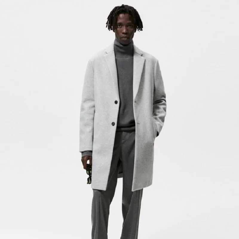 Womens jacket 2022 spring new simple single breasted collar comfortable version fabric wool jacket ZZ688W240712