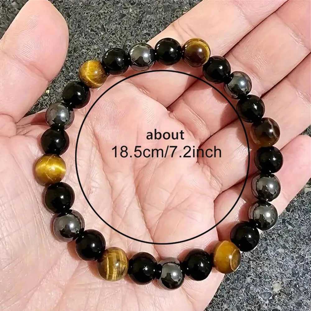 Natural Malachite Tiger Stone Bracelet Outdoor Travel Women Men Attract Good Luck Money Health Bracelet Party Jewelry GiftX240921