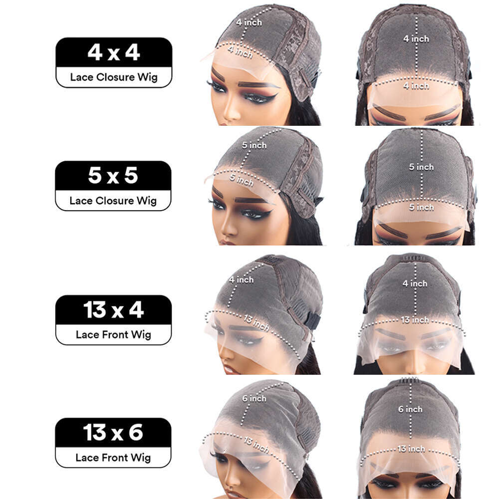 30 Inch Front Human Hair Brazilian Body Wave 13x4 13x6 HD Frontal Wigs For Women 4x4 5x5 Lace Closure Wig Pre Plucked