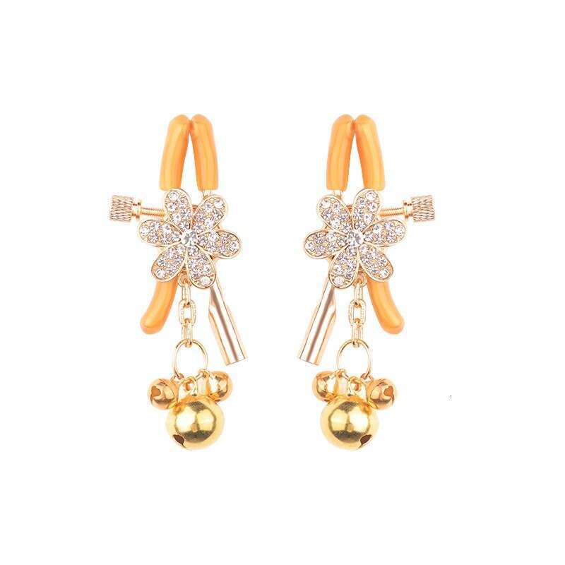 SM Prop Long Chain Diamond studded Sex Milk Clip SM Punishment Training Sex Bell Milk Clip Alternative Adult Products