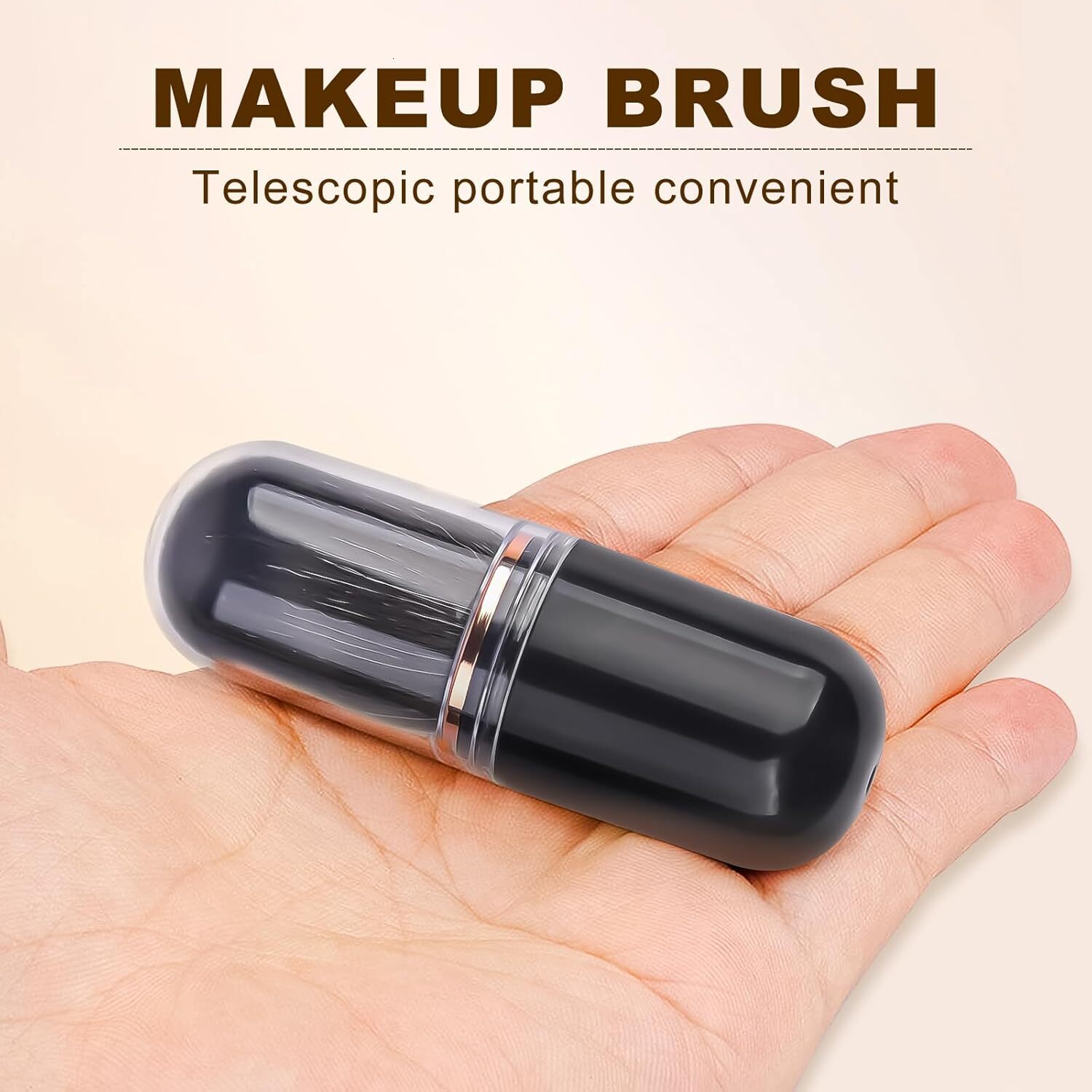retractable spray gun kabuki brush suitable for all facial makeup and liquid foundation suitable for liquid face cream and foundation makeup aluminum 