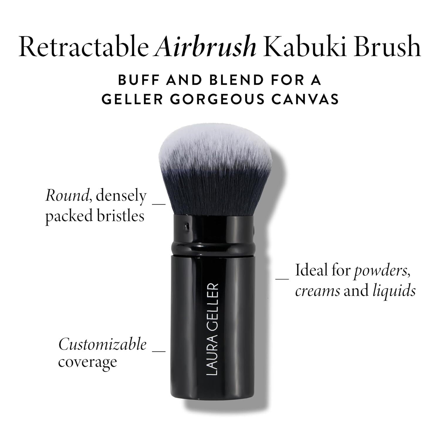 retractable spray gun kabuki brush suitable for all facial makeup and liquid foundation suitable for liquid face cream and foundation makeup aluminum 