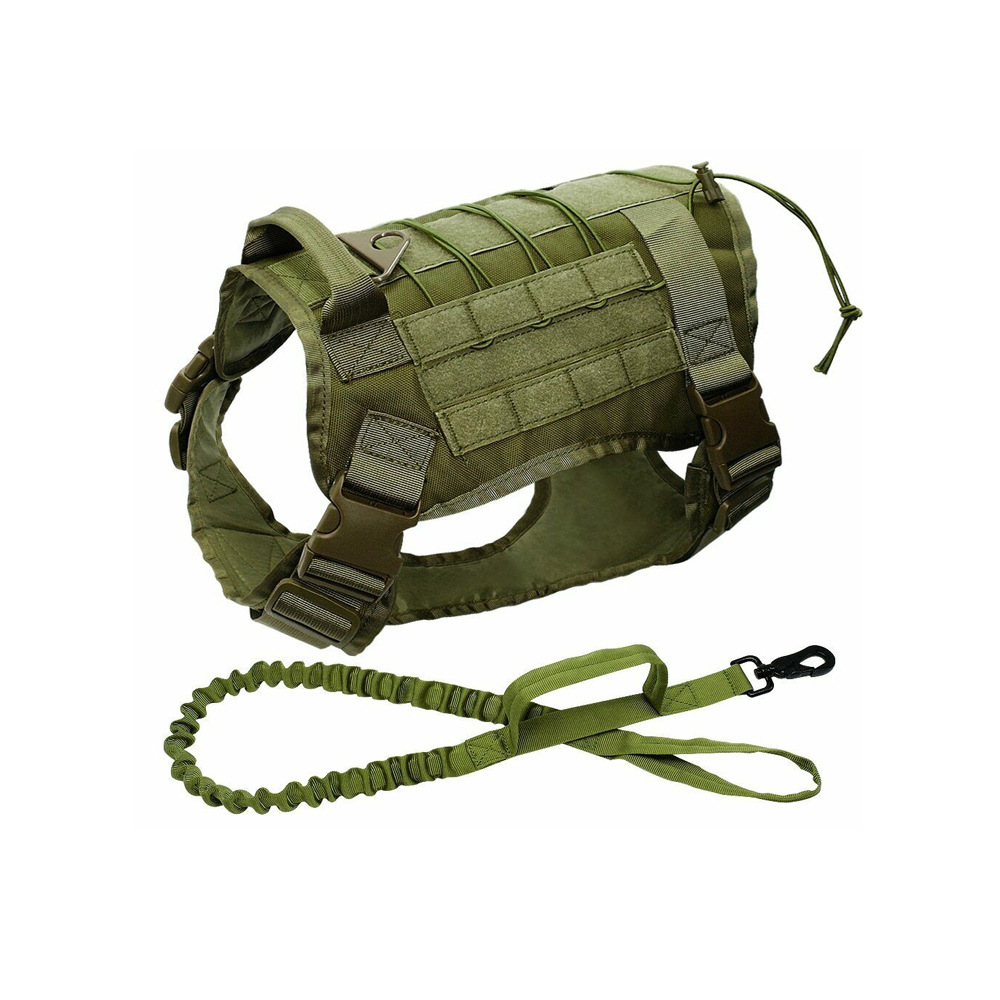 Halloween Outdoor dog tactical vest nylon camo waistcoat strap