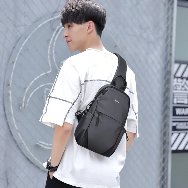 Golf Mens Luggage Single Shoulder Cross Body Bag Casual Oxford Cloth Large Capacity Fashion Edition Small Backpack 240919