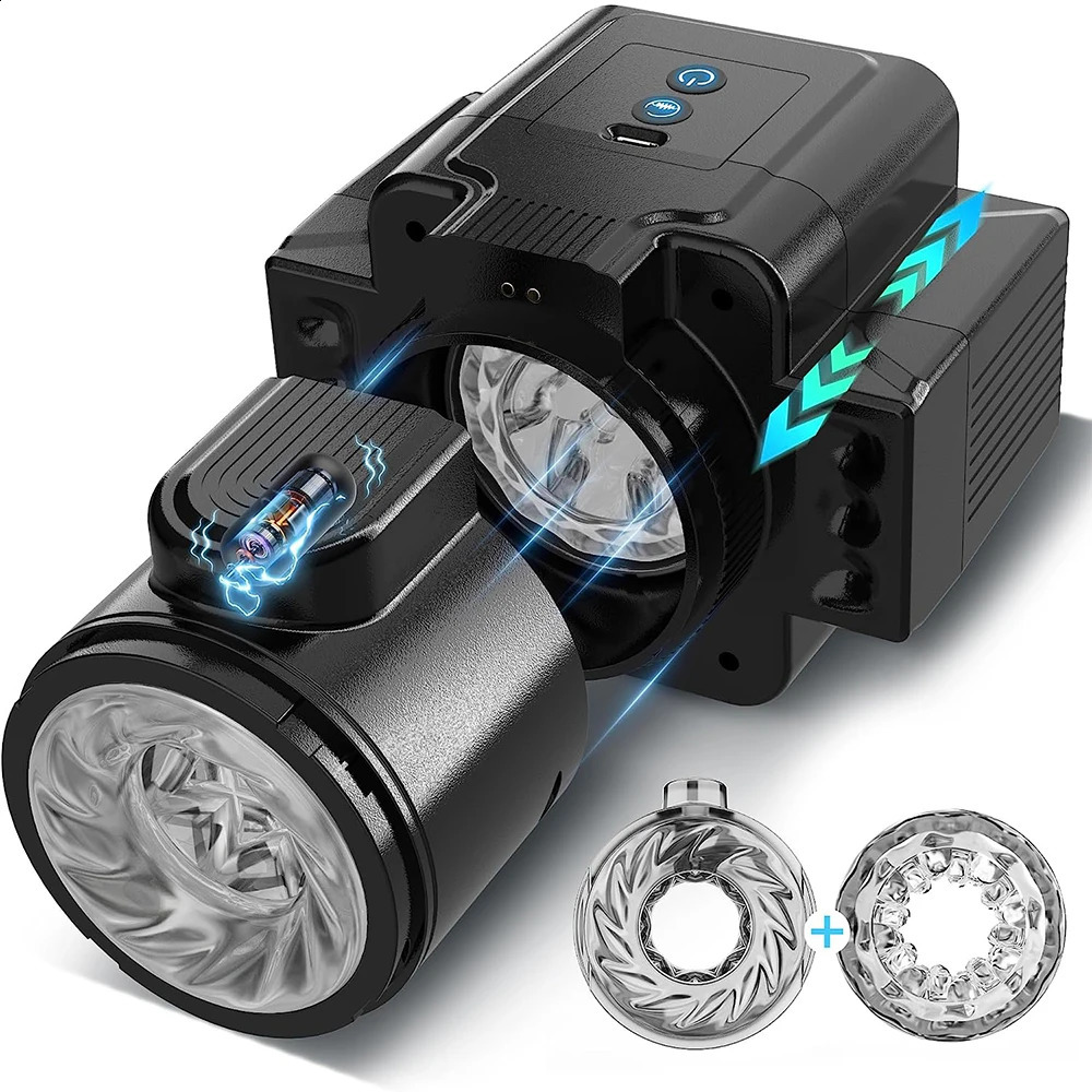 Telescopic Rotation Automatic Male Masturbator Piston Vibration Blowjob Machine Men Masturbation Equipment Adult Goods 240914