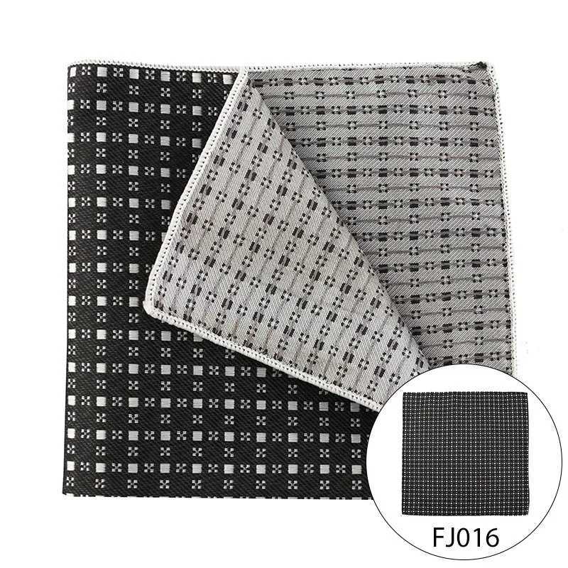 Mens Pocket Square Business Hanky Pocket Accessories Elegant Black Handkerchief Paisley Stripe Dot Fashion Design Men Suit HankyX240921