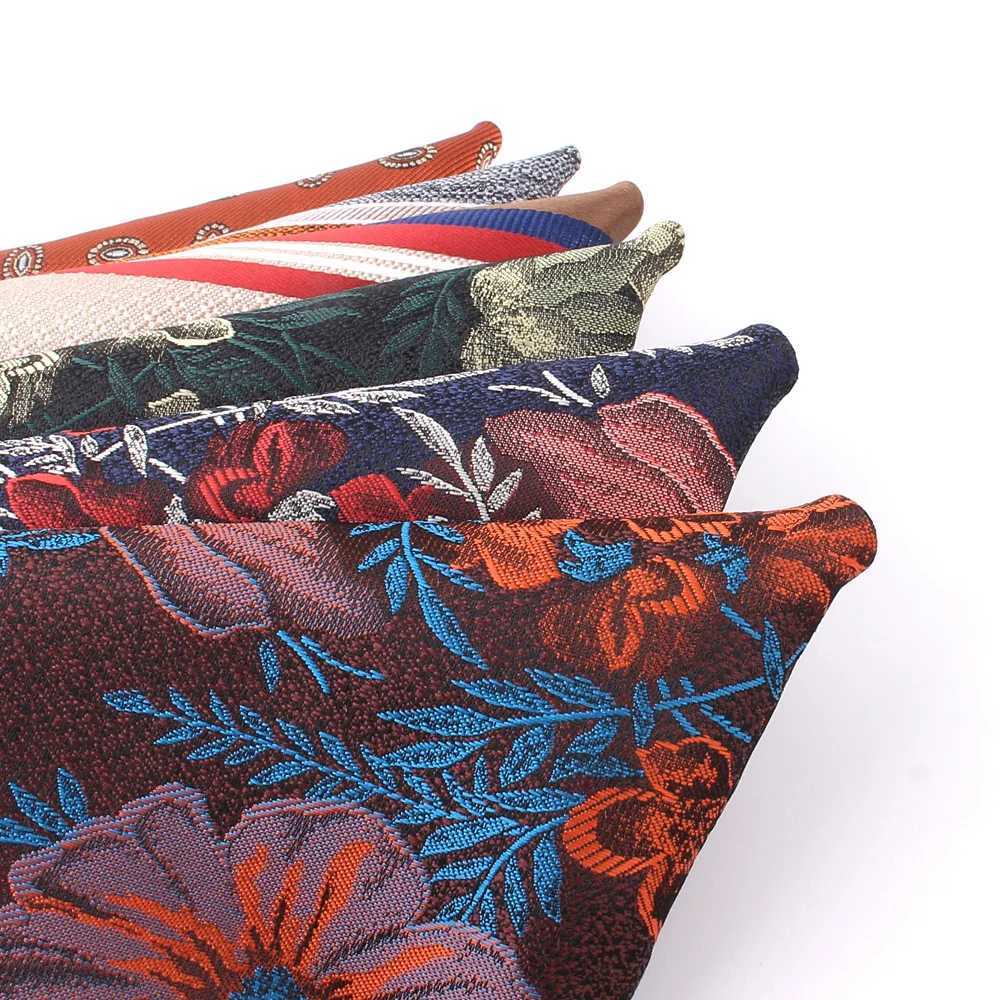 Mens Jacquard Pocket Square Womens Striped Chest Towel Hanky Gentle Kerchief Mens Set Handkerchie Flower Pocket Towel W241213