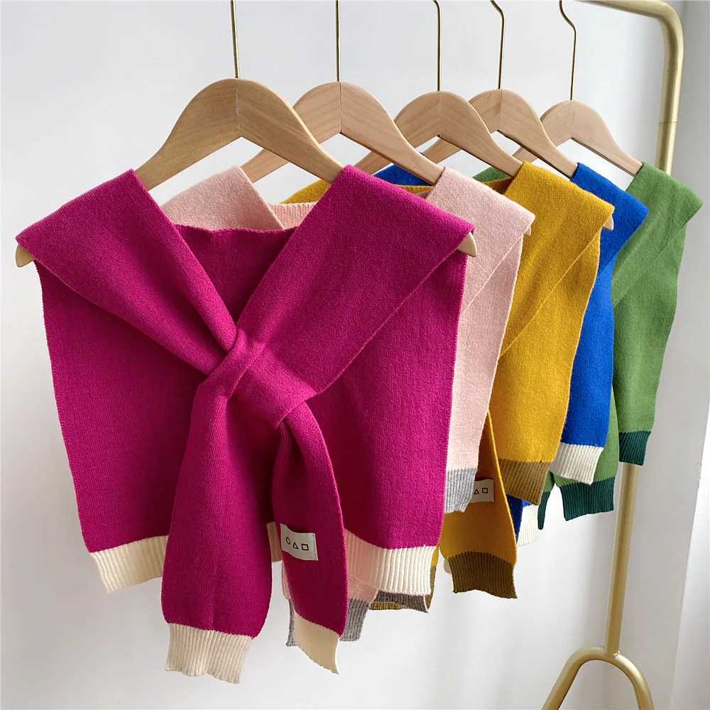 Raincoat Korean Air Conditioning Room Knitted Shawl Womens Spring and Autumn Knitted Cross Shawl Fashion Wrap Solid Shawl W240921