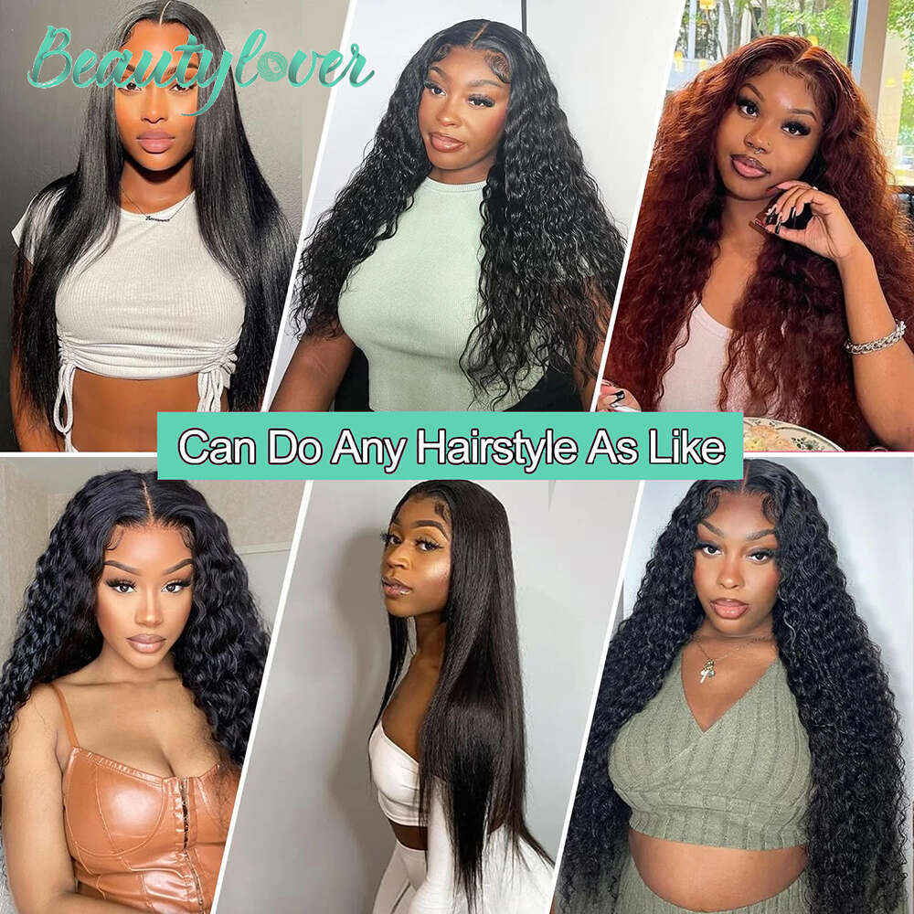 4x6 Water Wave Wig Ready To Wear Lace Closure Glueless Wigs Pre-Cut 30 Inch Brazilian Human Hair