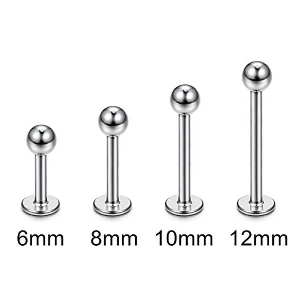 3pcs 16g Labret Studs Lip Ring Snakebite Monroe Bioflex Flexible Cartilage Conch Forward Helix Tragus Steel Ball Pick Size Y240921
