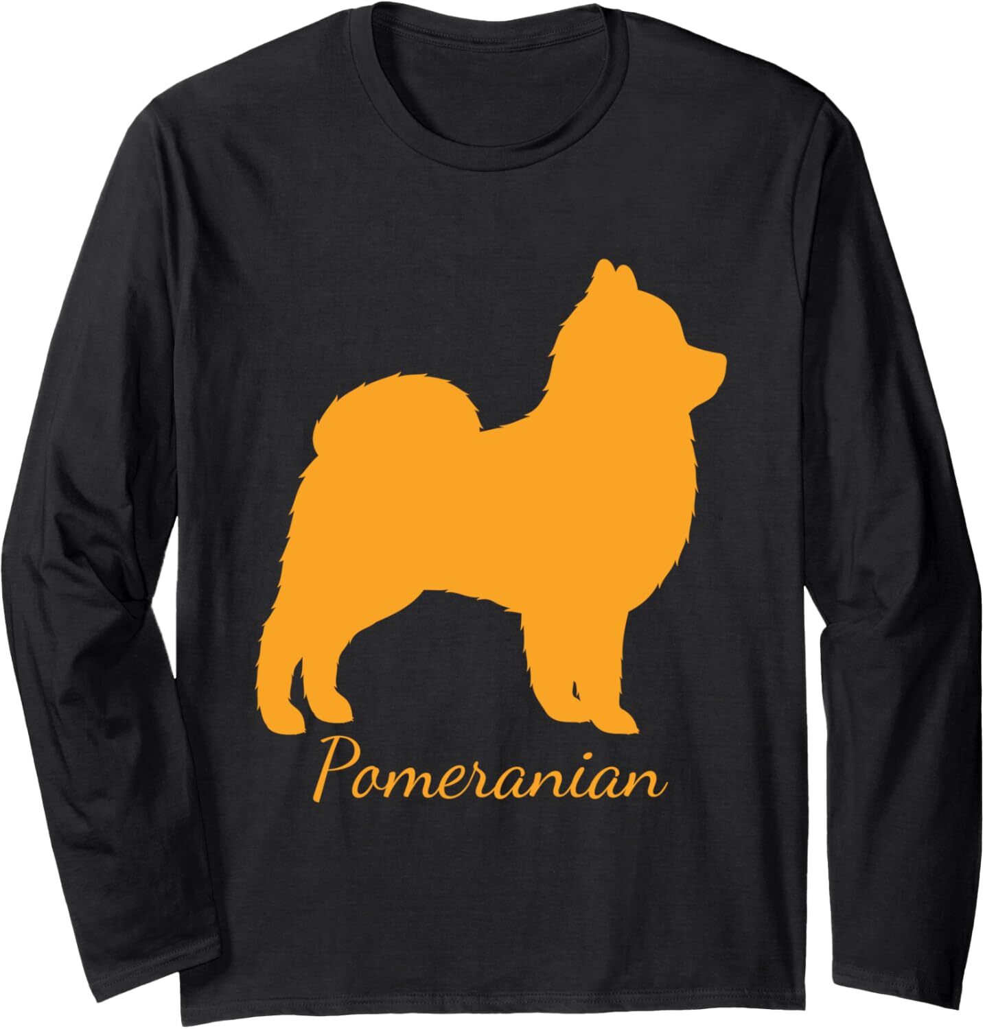Long Sleeve Shirts for Men sweatshirt Funny Pomeranian Friend Puppy Love Dog Silhouetted Gift Long Sleeve Tee Streetwear Casual tops clothes
