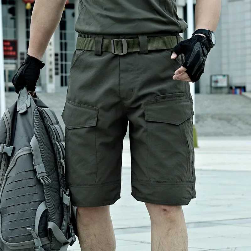 Mens shorts summer Tactical Cargo Shorts Quick Dry Man Trousers Wear-resistant Breathable Beach ShortsX240921