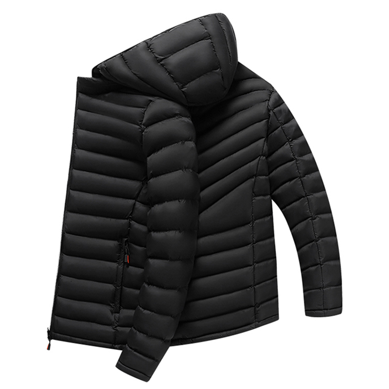 Winter Warm Waterproof Mens Detachable Hat Outwear Autumn Men Casual Windproof Hooded Parkas Jacket Coat Male