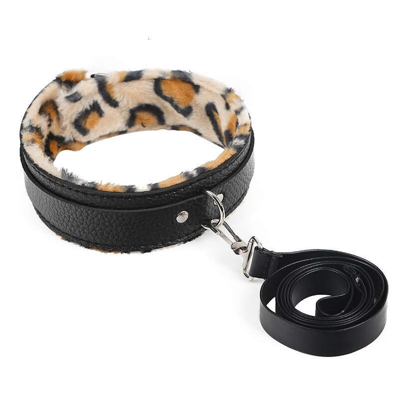 SM Sex Props Leopard Pattern 10 Piece Set 5m Sex Binding Rope Leopard Pattern Sex Handcuffs Training Mouth Stopper Whip