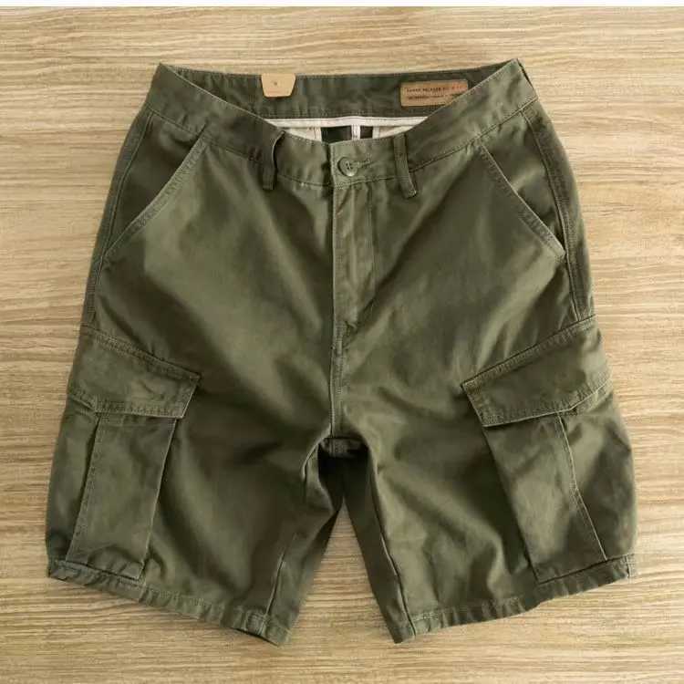 2024 Summer New Cargo Shorts Men Khaki Jogger Multi-Pocket Military Cargo Shorts Men Casual Loose Shorts Male Ropa HombreX240921
