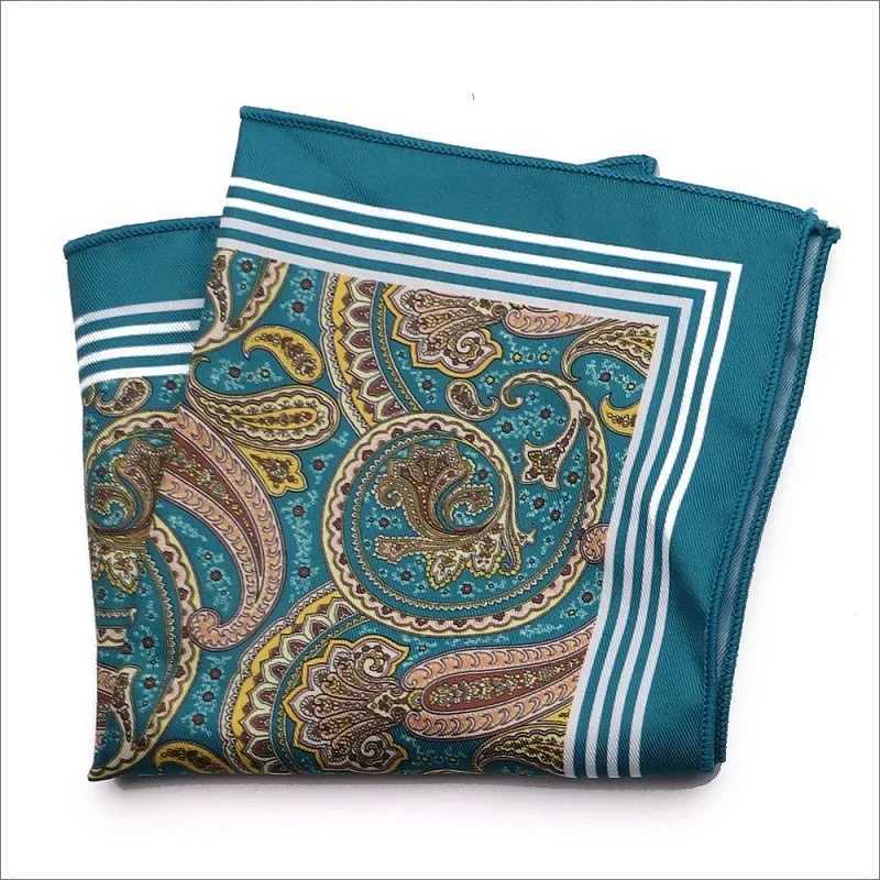 Fashion Accessories 48-color Man Hanky Pocket Square Handkerchief Paisley Design Houndstooth Printing Matching Pocket ScarfX240921