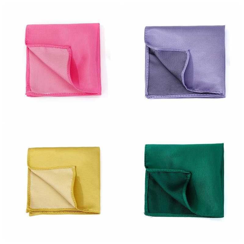 Classic Men Pocket Square Solid Handkerchief Multicolor Classic Suit Stripe Business Pocket Acceossories Handkerchief Men HankyX240921