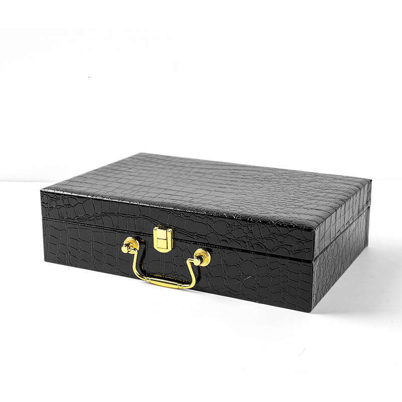 SM Alternative Fun Genuine Leather Set SP Leather Clap Collar Handcuffs Binding Adult Products Ten piece Set Storage Box Hair Collection