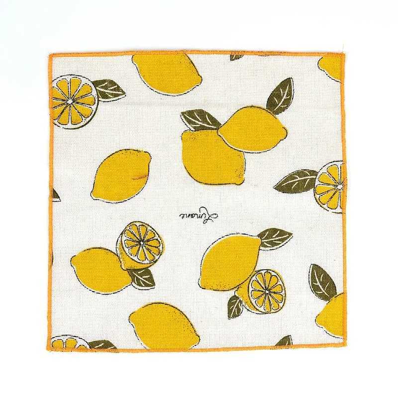 New Fruits Printed Pocket Square for Mens Fashion Linen Handkerchiefs Wedding Party Groom Suits Pocket Towel Beige Casual HankyX240921
