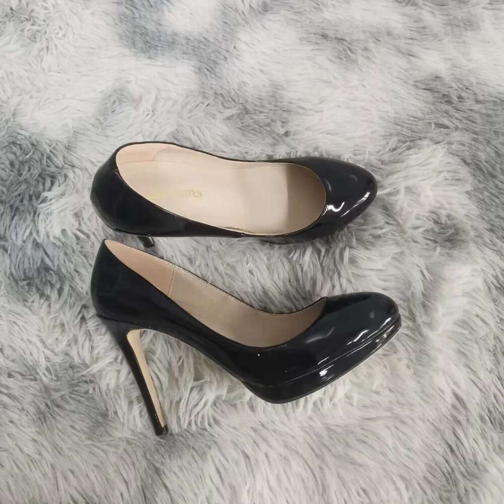 Women Stilettos Elegant Platfrom Pumps Sexy 11Cm Round Toe High Heels Shallow Lady Office Party Wedding Shoes Large Size 43