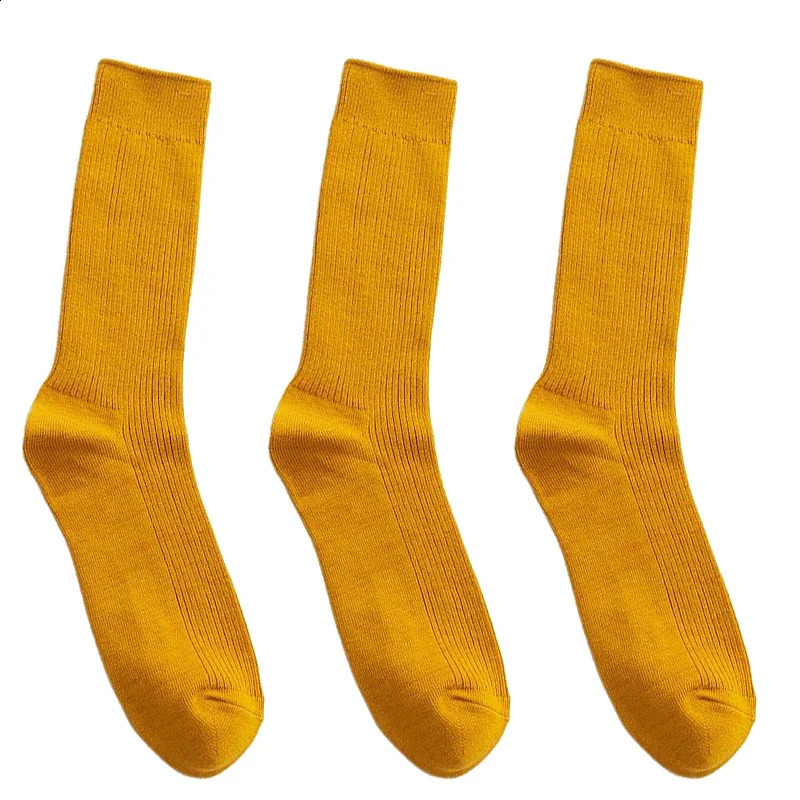 3 pairs of mens cotton socks fashionable casual black Harajuku retro long socks business socks mens gift Plus size 39-46 240921