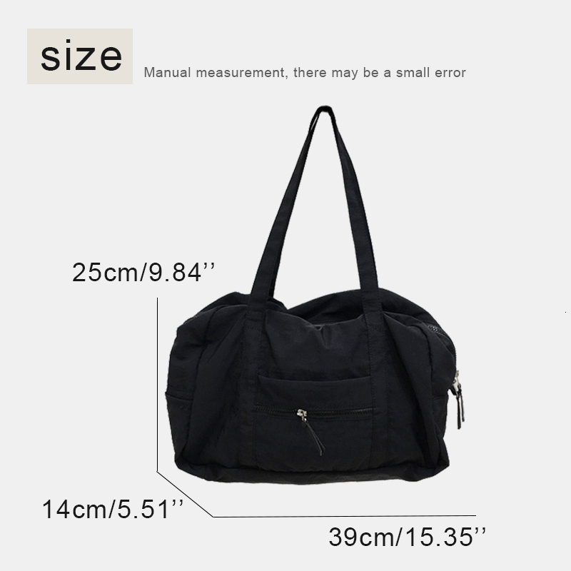 Korean Casual Cloth Pillow Bags For Women Designer Handbag And Purse 2023 New In Polyester Large Capacity Shoulder Travel