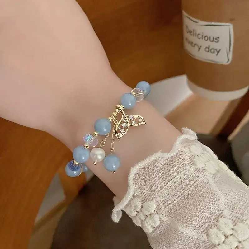 Anime Game Genshin Impact Bracelet Tartaglia Childe Cosplay Women Crystal Beads Pendant Bracelets Jewelry party AccessoriesX240921