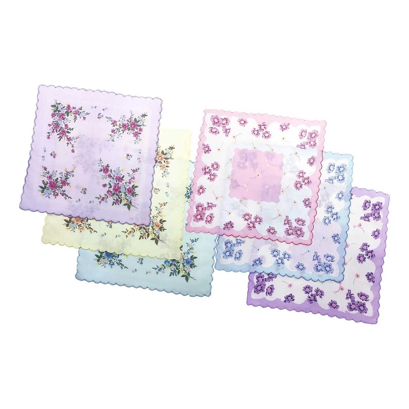 Womens Handkerchiefs Mixed Style and Color Colorful 30cmx30cm Cotton HankiesX240921