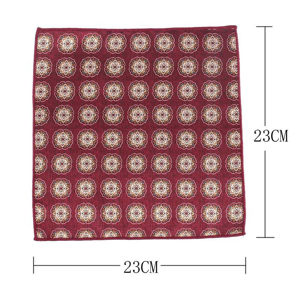 Woven Pocket Square For Men Women Paisley Chest Towel Hanky Wedding Hankies Mens Suit Handkerchief Suits Pocket Towel For GiftsX240921