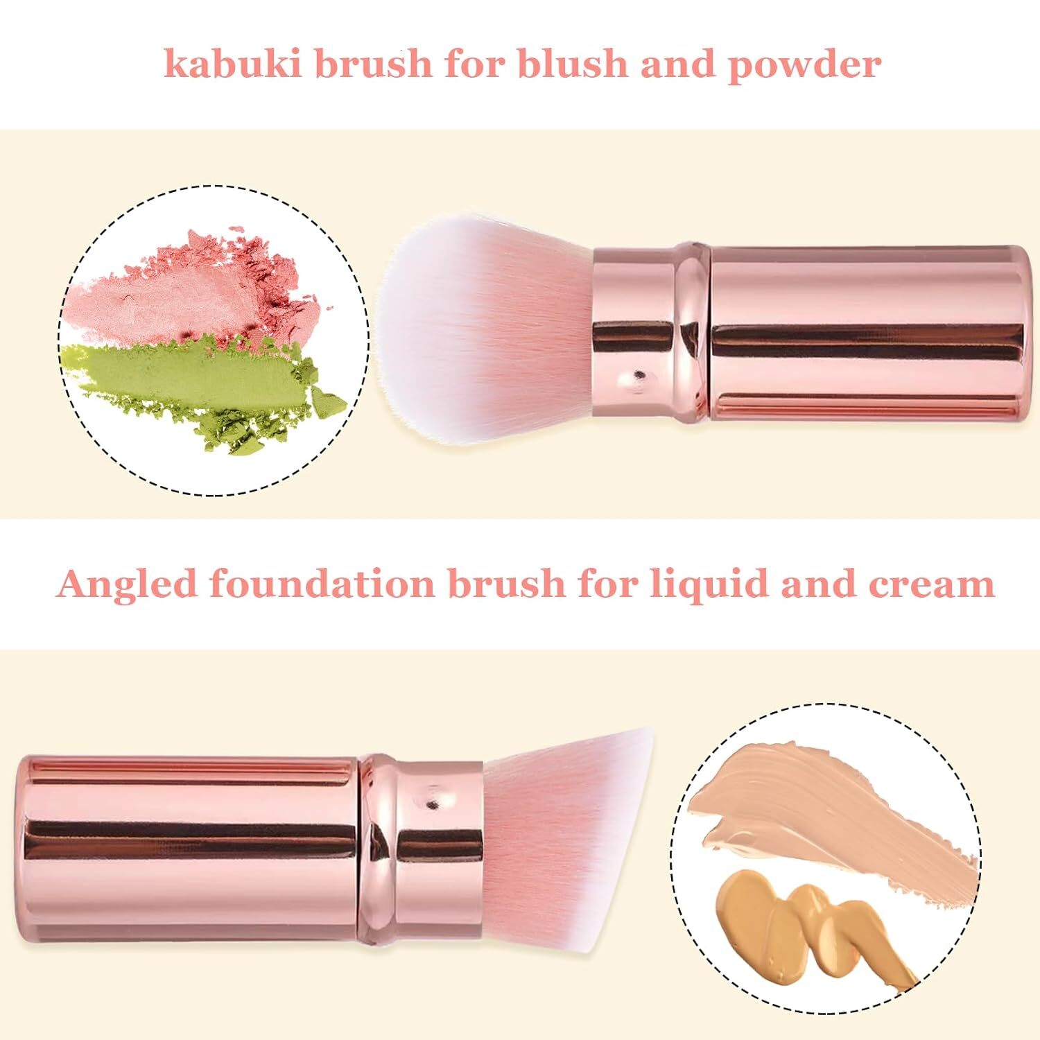 retractable spray gun kabuki brush suitable for all facial makeup and liquid foundation suitable for liquid face cream and foundation makeup aluminum 
