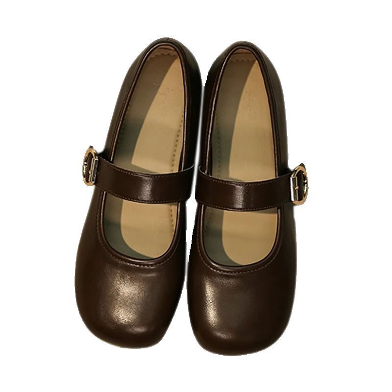 Women Casual Shoes Flat Bottom Soft Sole Breathable Comfort France Gentle Style Simple Design Triple Beige Brown fashion