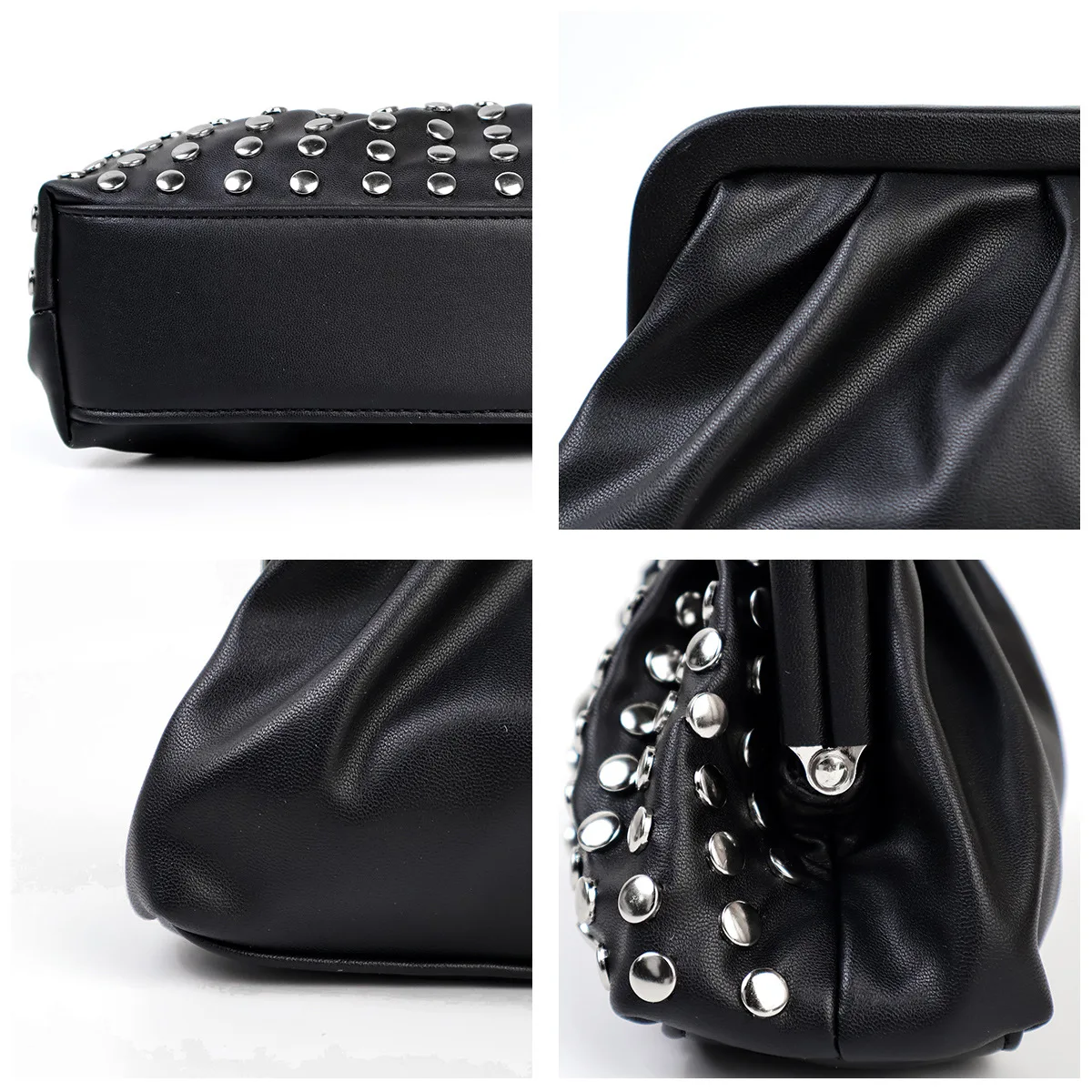 Fashion Women Handbags Rivet Clutch Bag Messenger TLXT Party Luxury Envelope Bags Designer Shoulder Handbag Evening Clutch Crossbody Studded Bag