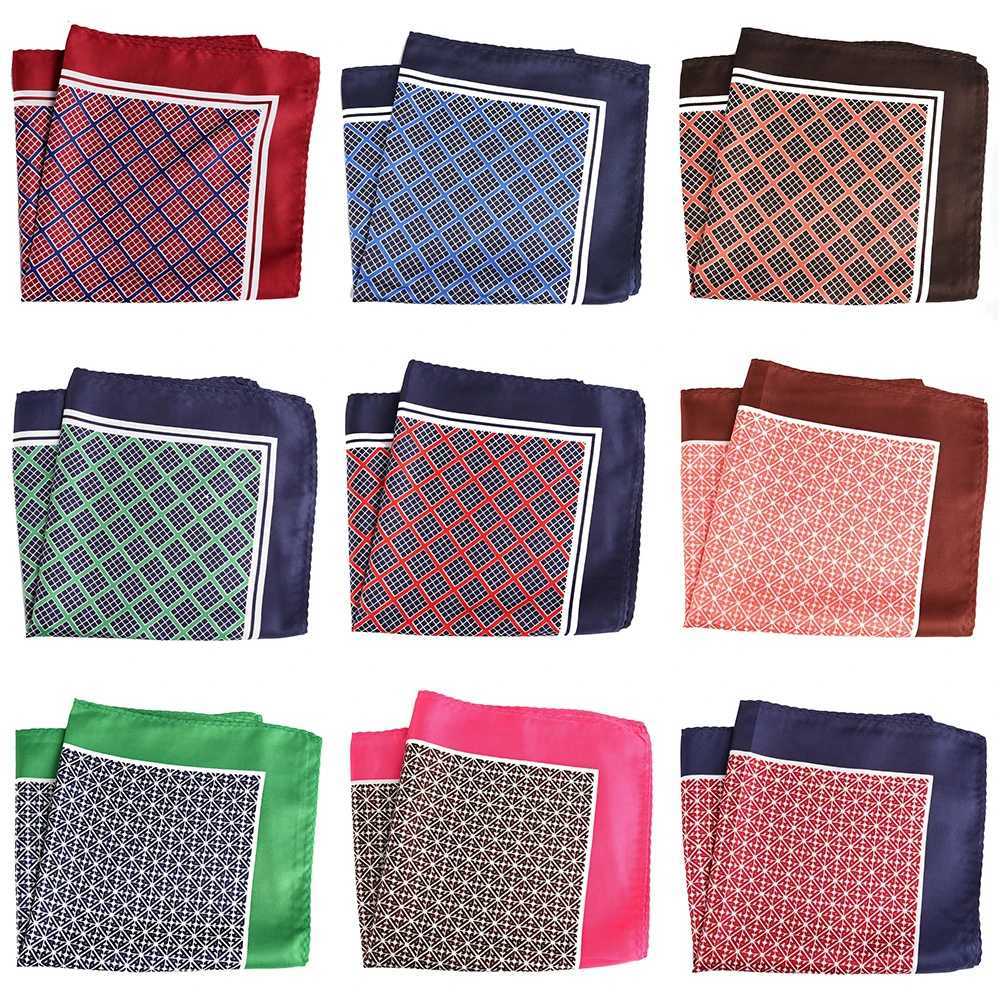 Tailor Smith Vintage Style 3pcs Pocket Square Mens Polyester Paisley Floral Printed Hanky 33cm Handkerchief for Men giftX240921