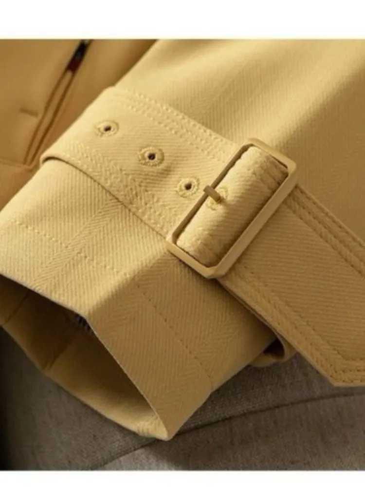 Women Autumn Elegant Solid Long Jackets Belt Trench Coats Office Lady Bouble Breasted Casual Jackets Korean Solid WindbreakerX240921