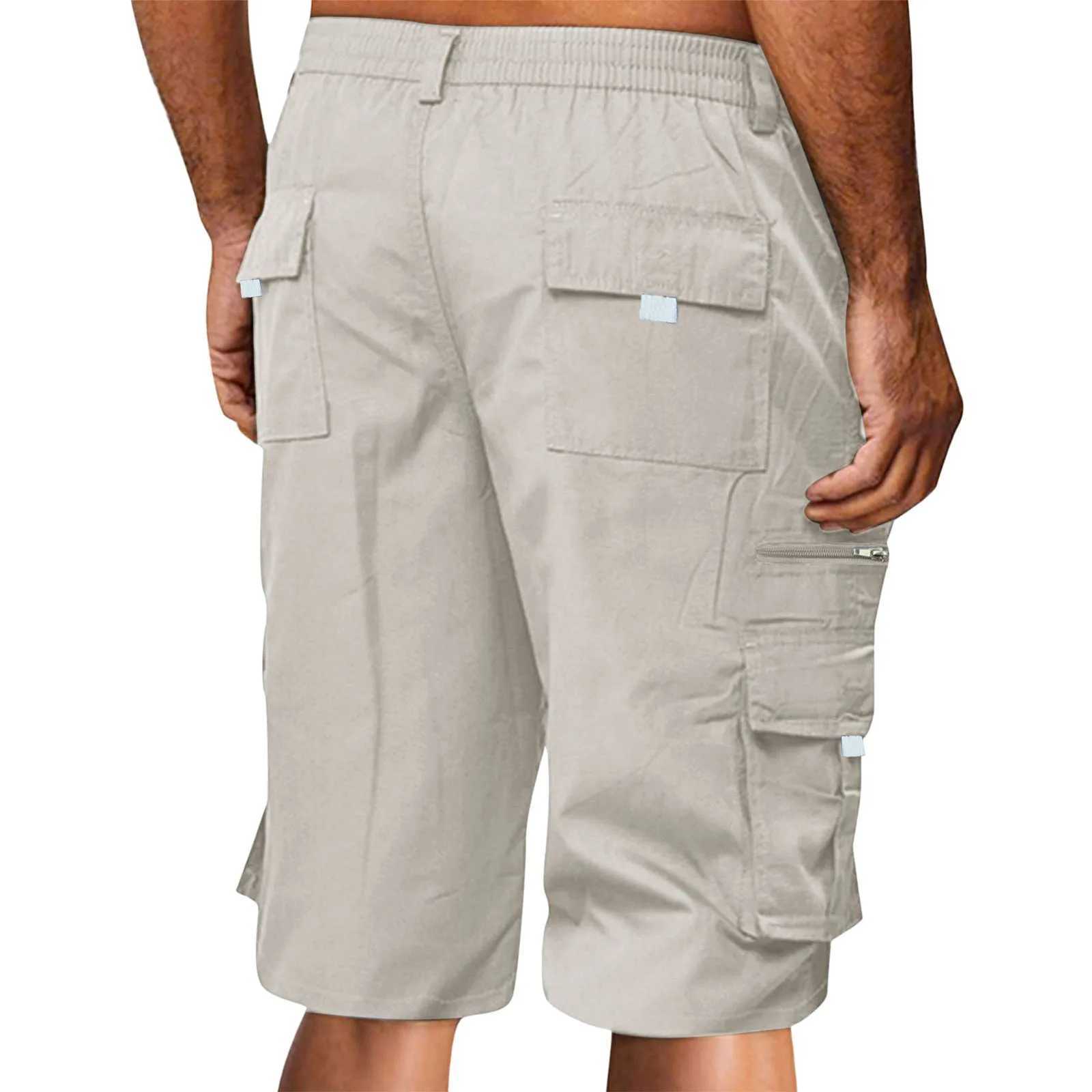 Men 2024 New Spring Fashion Joggers Beach Breeches Sweatshorts Summer Casual Shorts Mens Shorts Multi Pocket Cargo TrousersX240921