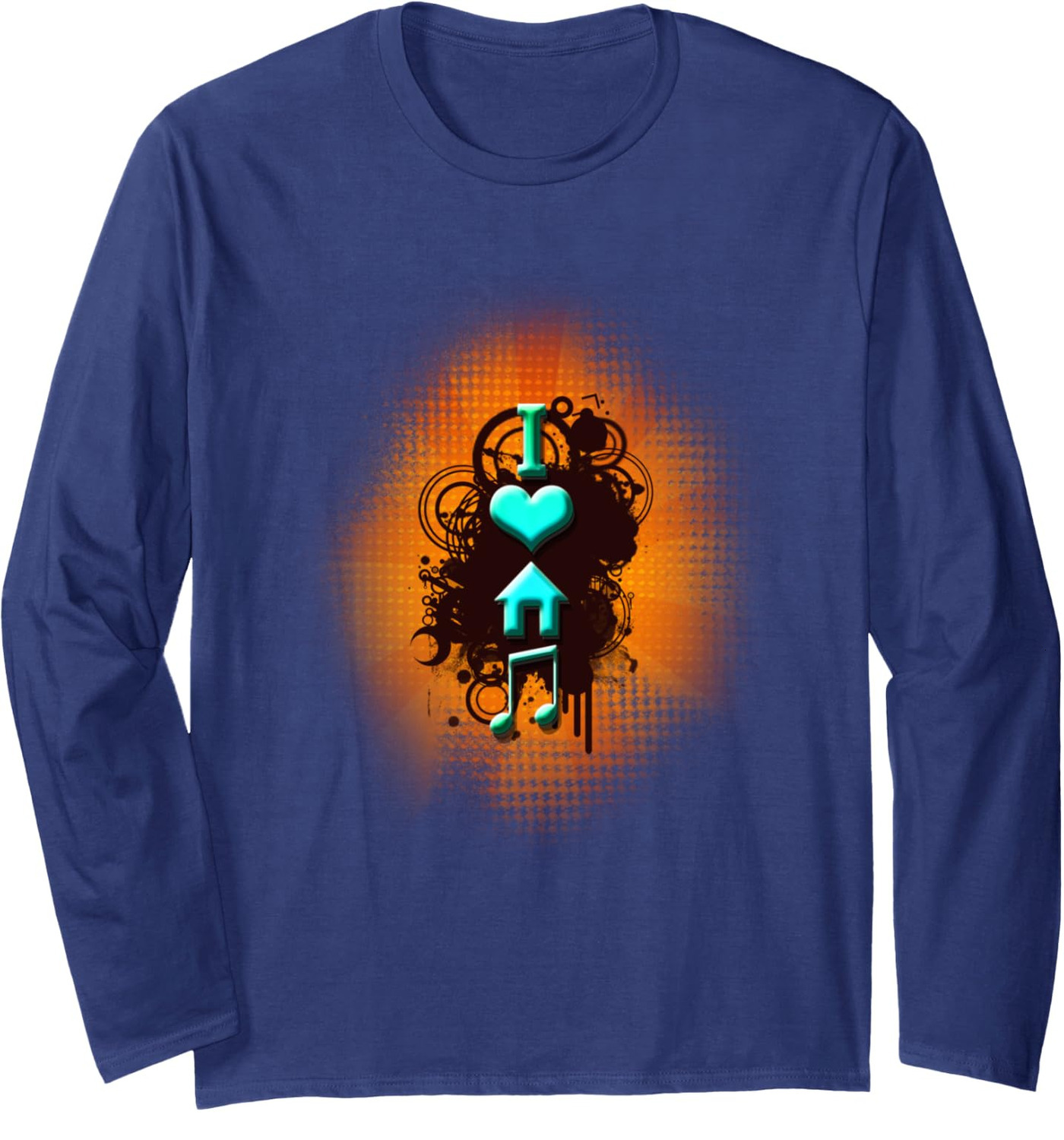 Long Sleeve Shirts for Men sweatshirt I Love House Music Funny Cool Musician Gift Long Sleeve Tee Streetwear Casual tops clothes