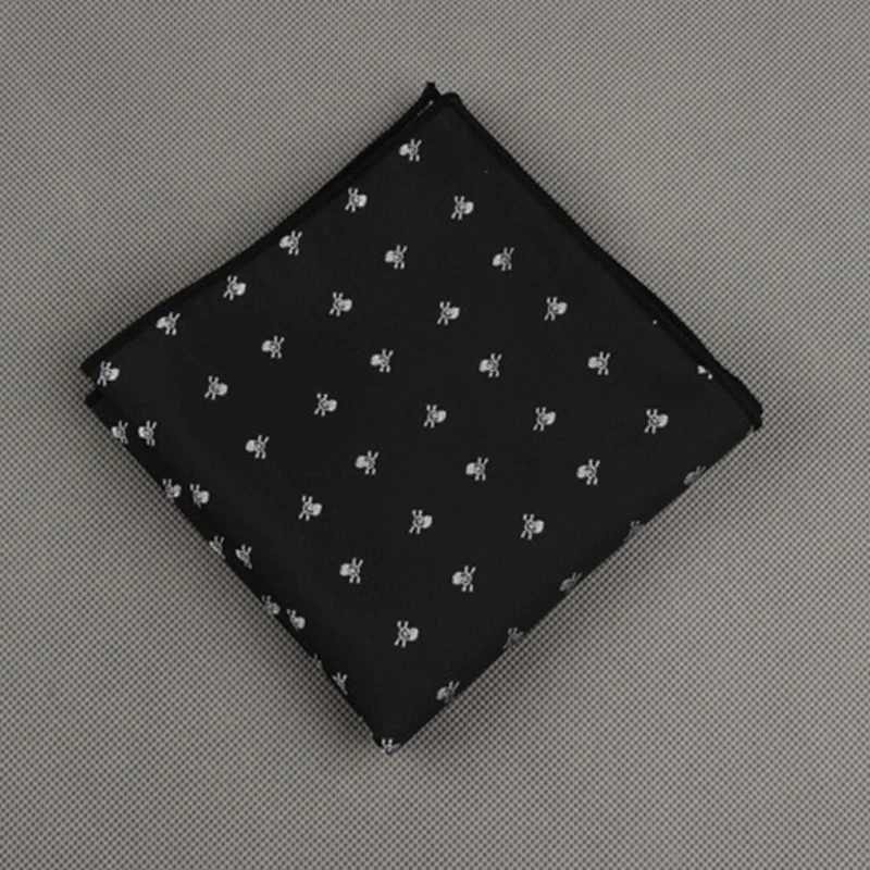 Luxury square pocket handle mens handle polka dot striped print Hanks polyester business bra W240921