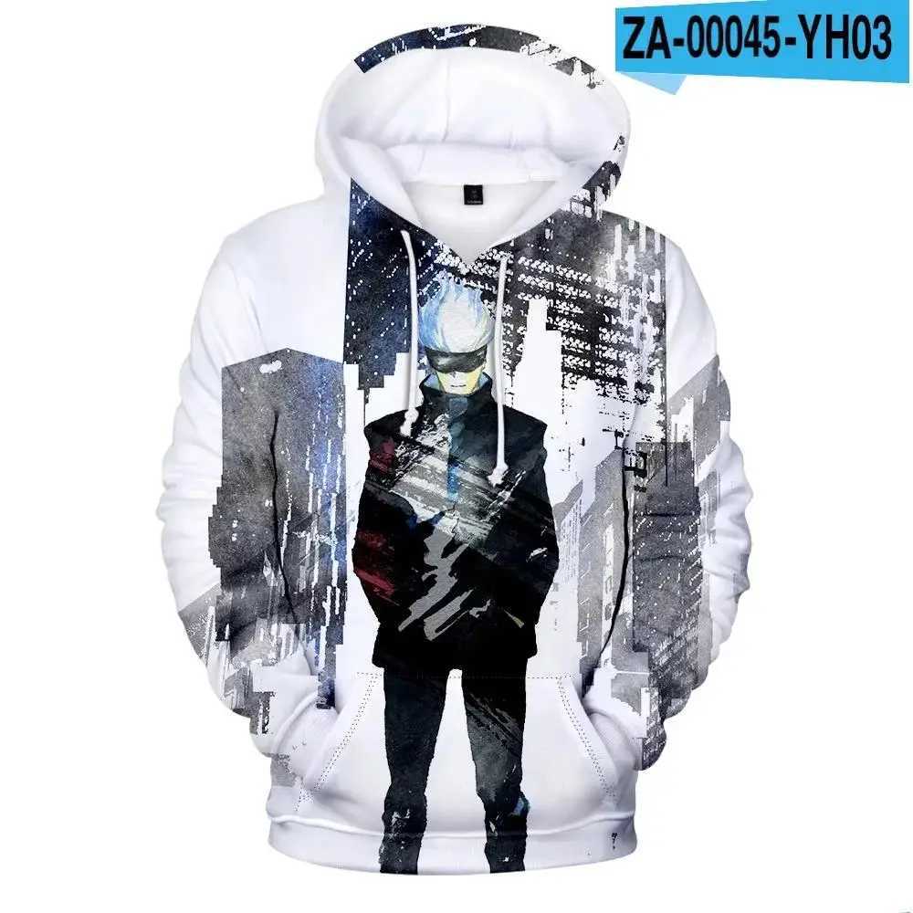 3D Printing Anime Jujutsu Kaisen Hoodie Mens/Womens Sportswear 2023 Latest Fashion Street Clothing Autumn Winter Plus Size Clothing Jacket W240921