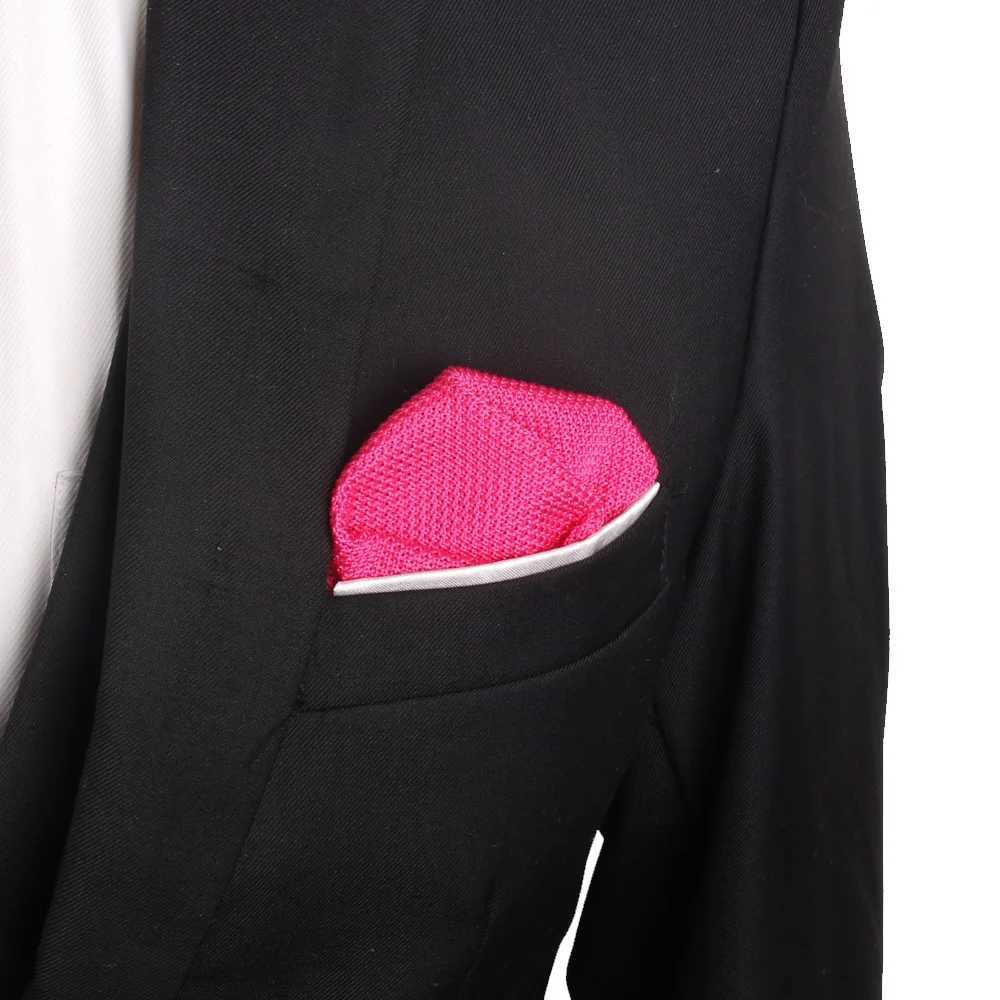 Solid Knit Pocket Square For Men Suits Knitted Hanky Mens Handkerchiefs Casual Suit Square Handkerchief Towels For Party ScarvesX240921